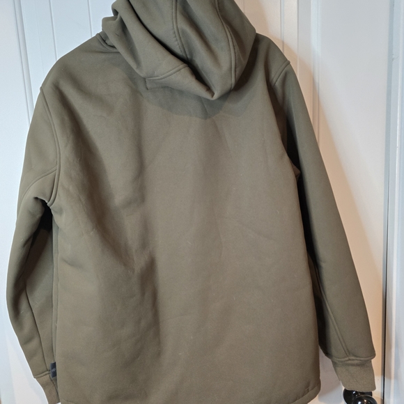 Mens Free Country Khaki Jacket with Hood Sz M - Picture 5 of 11